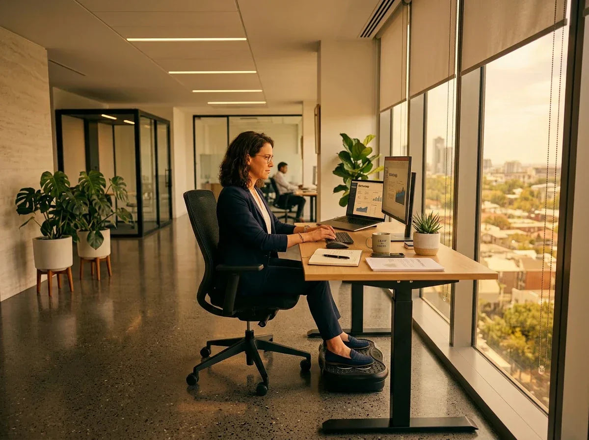 Burn Calories with a Mini Under Desk Vibration Plate