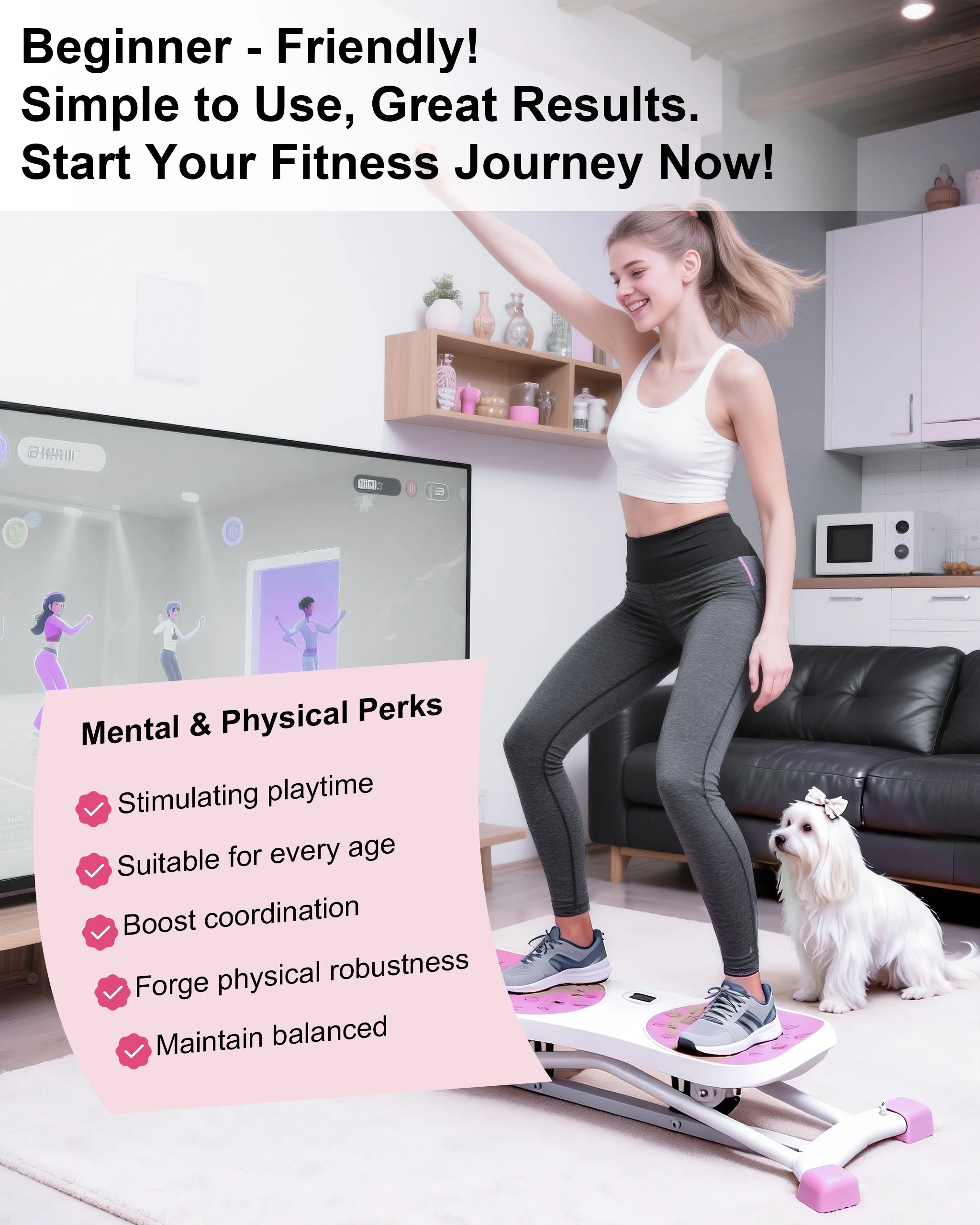 Hophorse® 8-in-1 Ski Simulator & Stability Balance Board