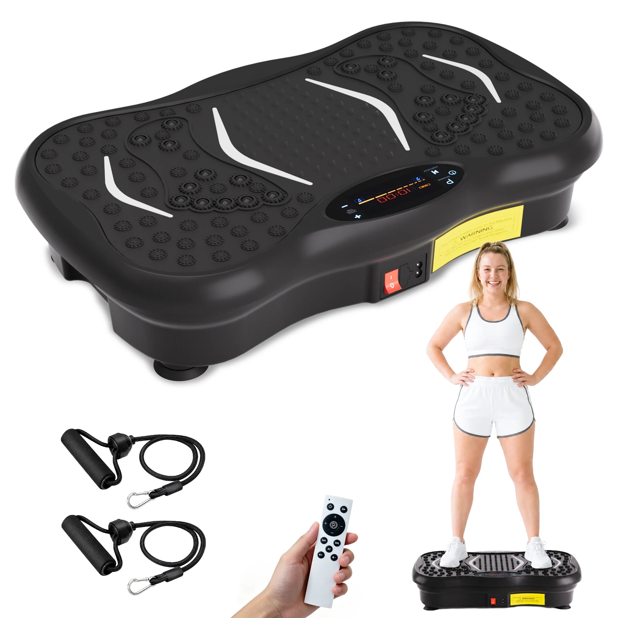 Hophorse® Whole Body Vibration Plate with Resistance Bands