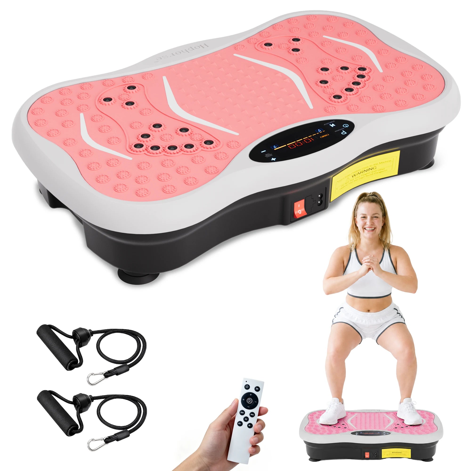 Hophorse® Whole Body Vibration Plate with Resistance Bands