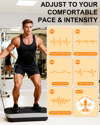 HopHorse® Pro Max Vibration Plate Exercise Machine – 460 lb Capacity & Powerful Motor