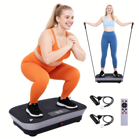 HopHorse® Pro Max Vibration Plate Exercise Machine – 460 lb Capacity & Powerful Motor