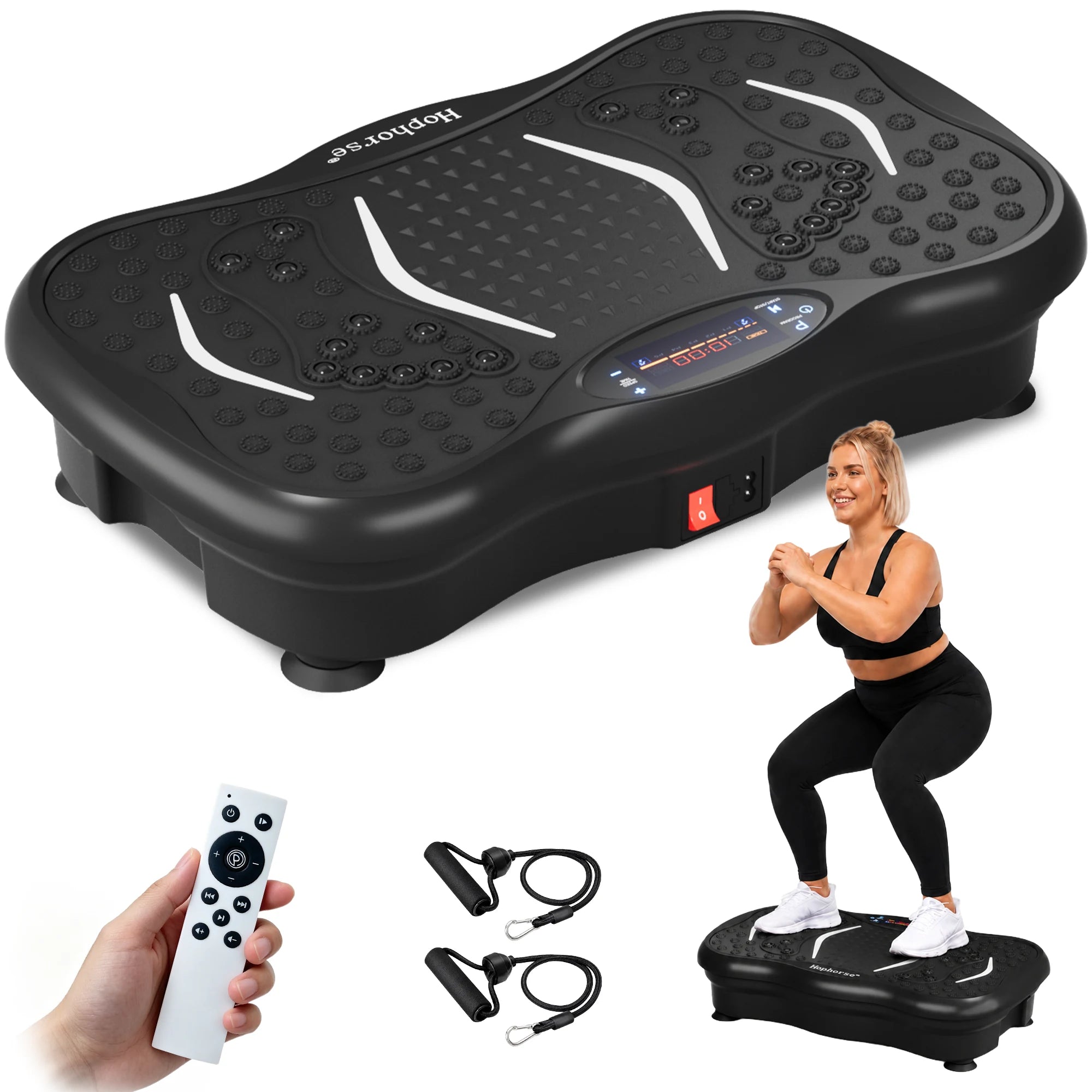 Hophorse® Whole Body Vibration Plate with Resistance Bands