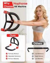 HopHorse 10-in-1 full body trainer with portable ab workout machine design