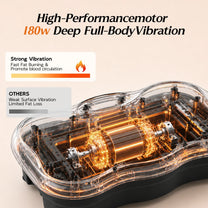 HopHorse vibration plate 180W motor designed for deep full-body vibration at home
