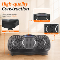 HopHorse vibration plate anti-slip surface, stable suction feet and smooth control panel