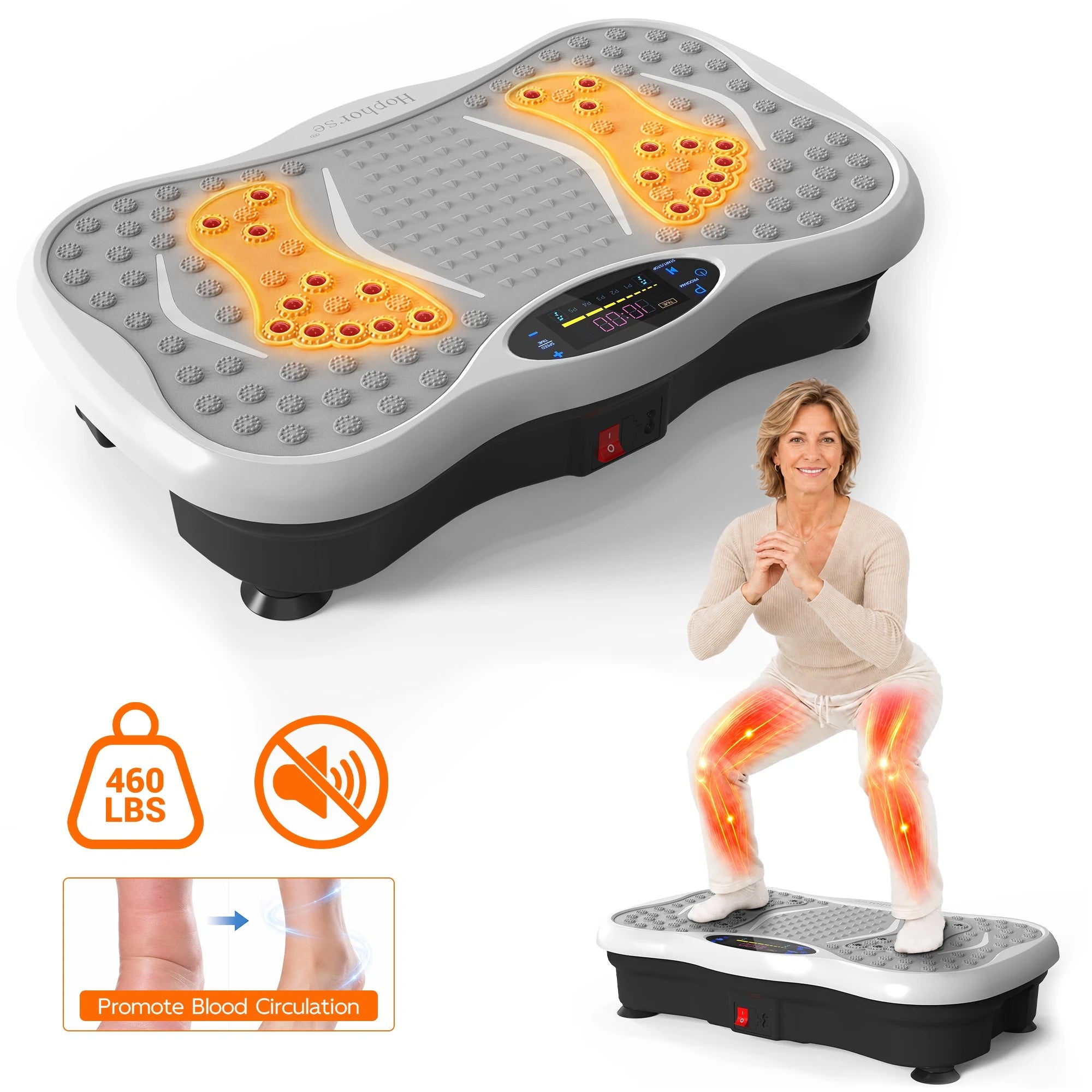 Hophorse® Whole Body Vibration Plate with Resistance Bands