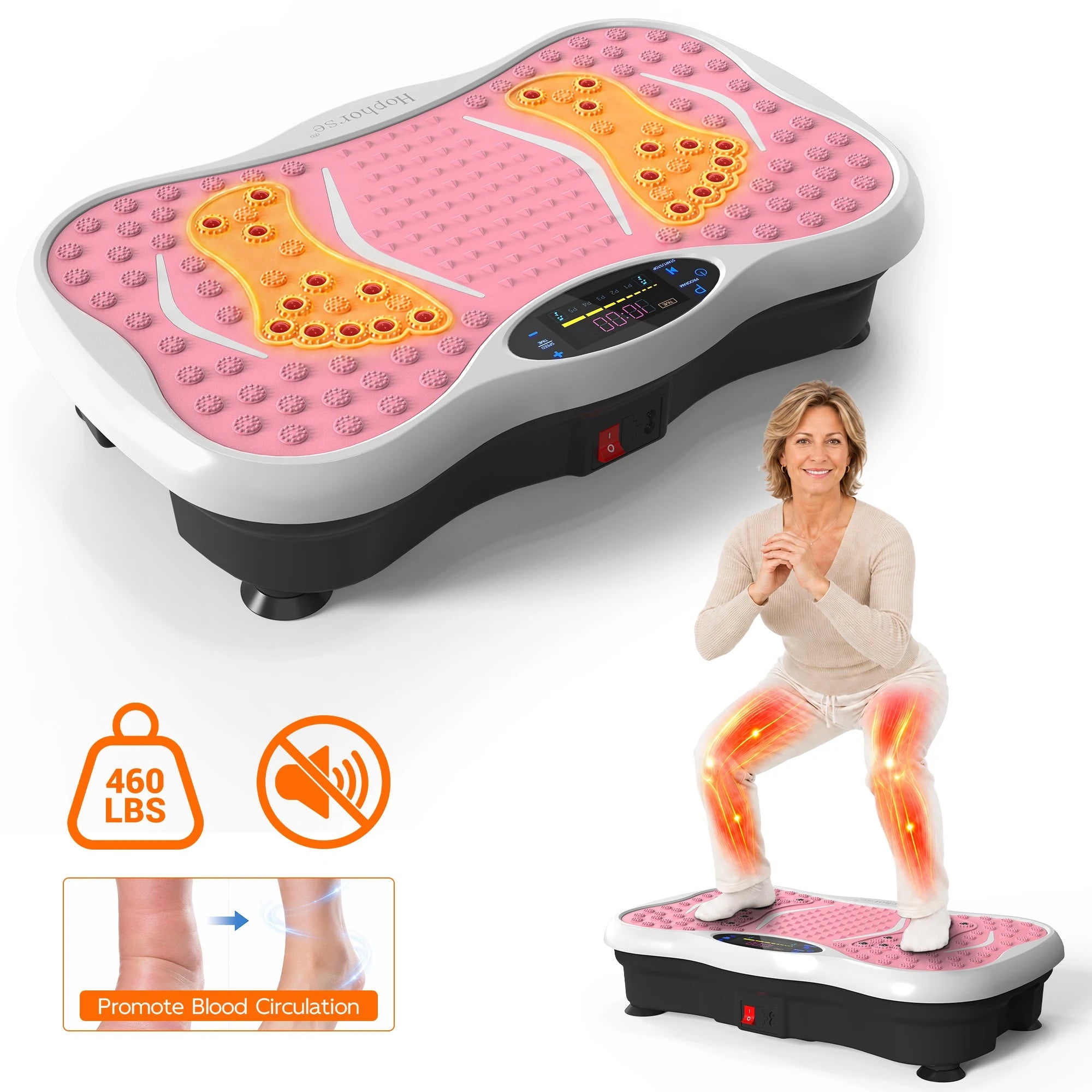 Hophorse® Whole Body Vibration Plate with Resistance Bands